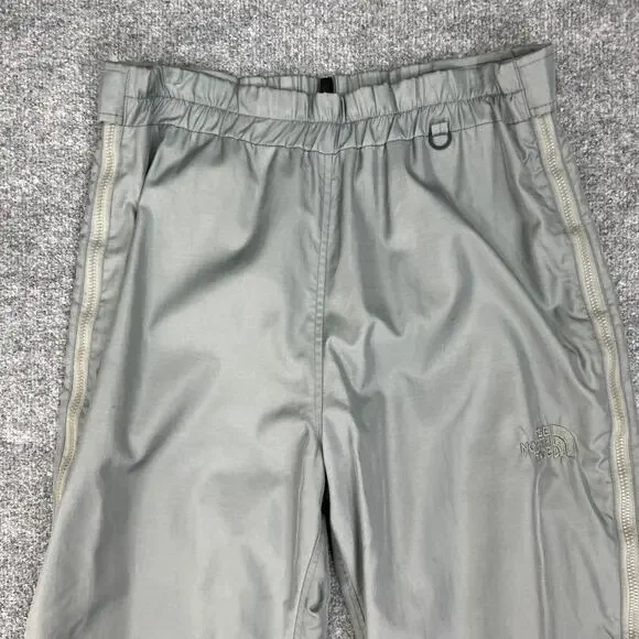 The North Face Rain Pants Mens M Medium Grey Nylon Waterproof Lined Snow *READ - Picture 3 of 15